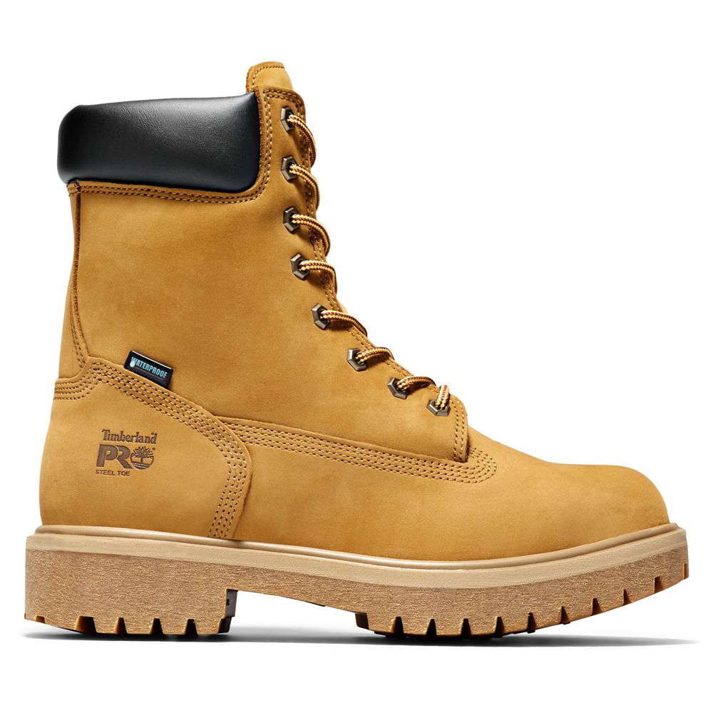 Bocanci Pro Timberland Barbati Maro - Direct Attach 8" Steel Toe - Romania - ZNJOCR836